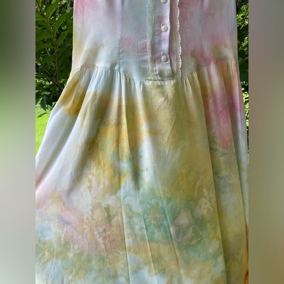 Fairground Dreams: One of a Kind Ice Dyed Vintage Dress - Pastels - XS/S - Picture 7 of 16
